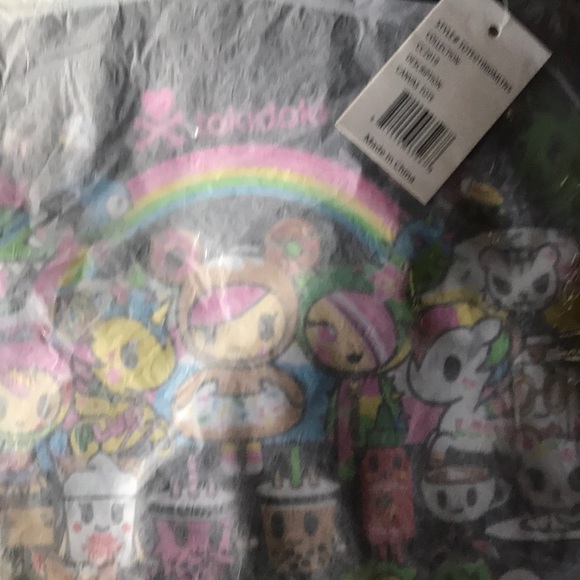 Tokidoki SDCC Comic-Con 2019 Exclusive Cloth Tote Bag + Bonus Fan NEW - Picture 4 of 7